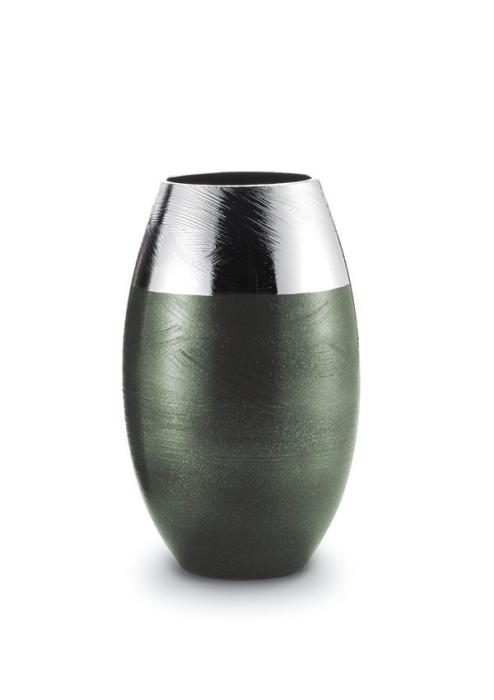 Greggio - Vaso verde argentato